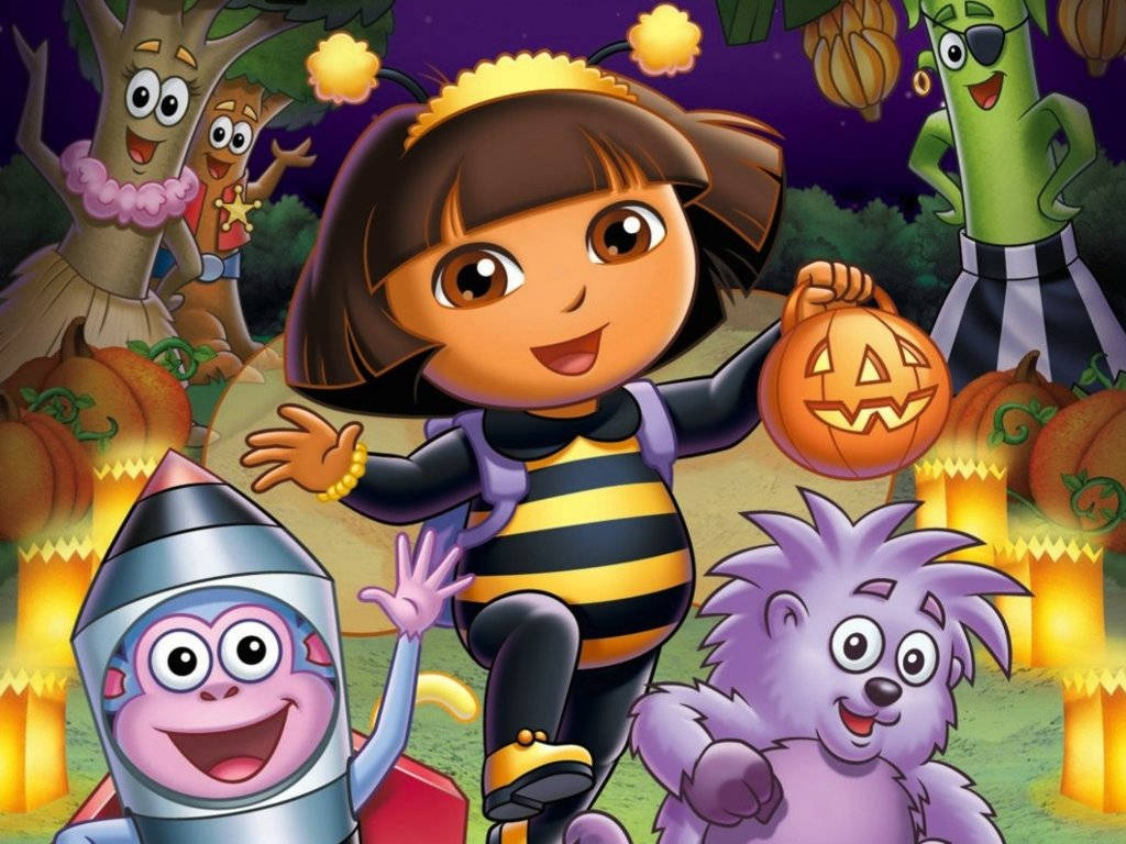 Dora The Explorer Halloween Parade Wallpaper