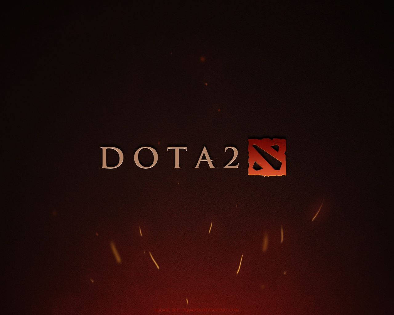 Dota 2 Logo Cinder Wallpaper