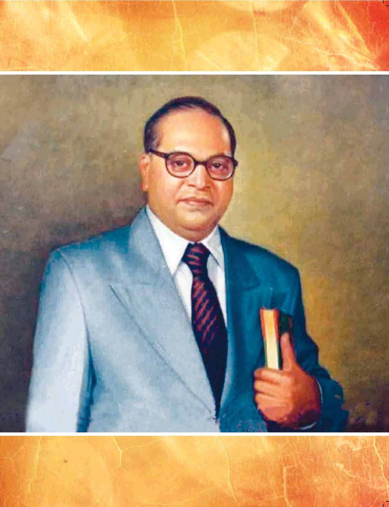 Dr Babasaheb Ambedkar Holding Book Wallpaper