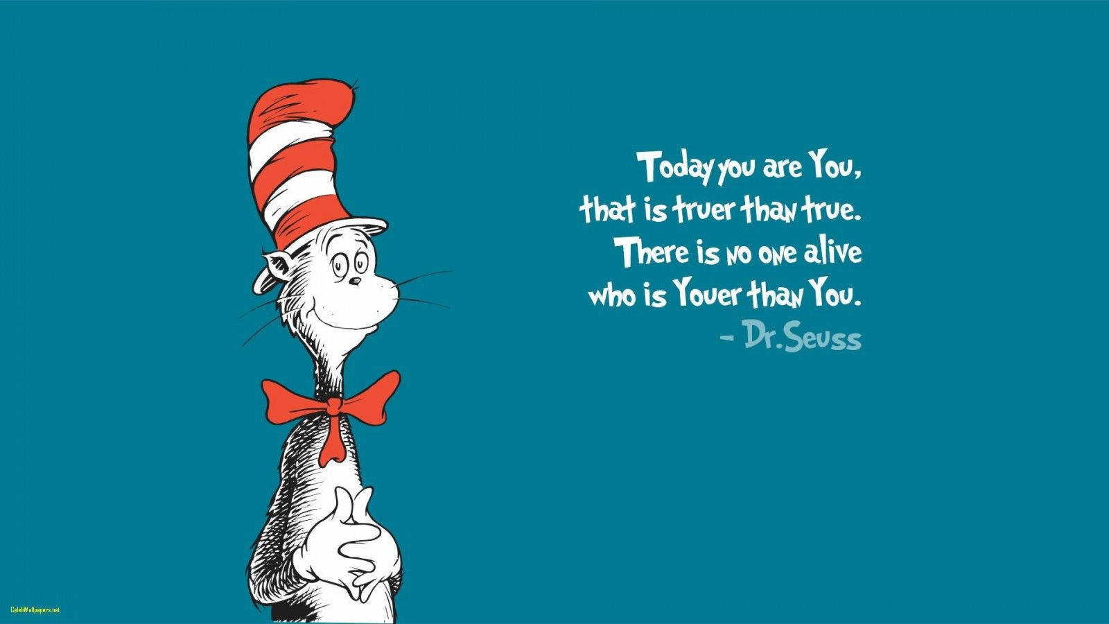 Dr. Seuss Inspirational Quote Wallpaper