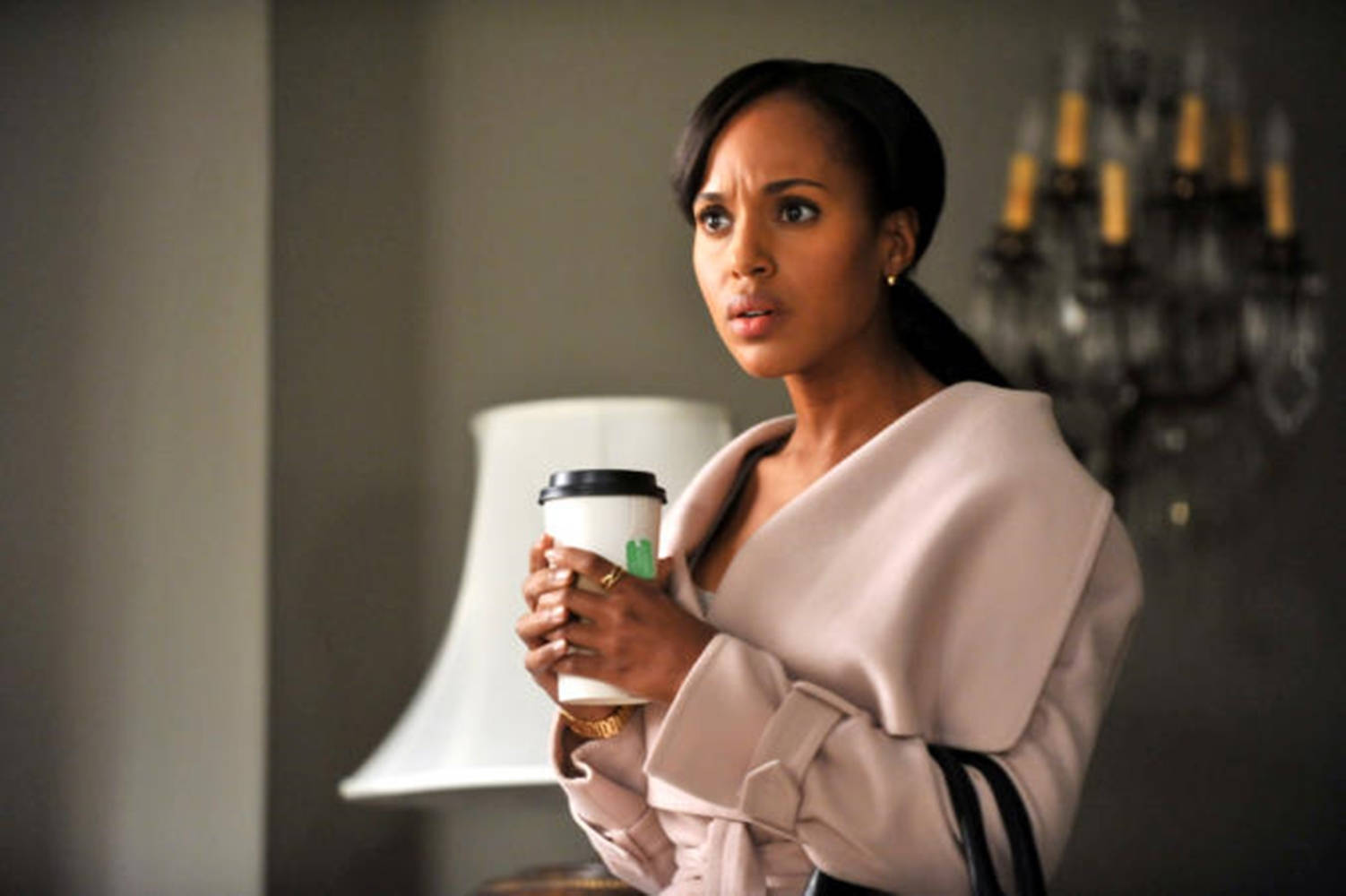 Dramatic Scene From Scandal With Olivia Pope Wallpaper