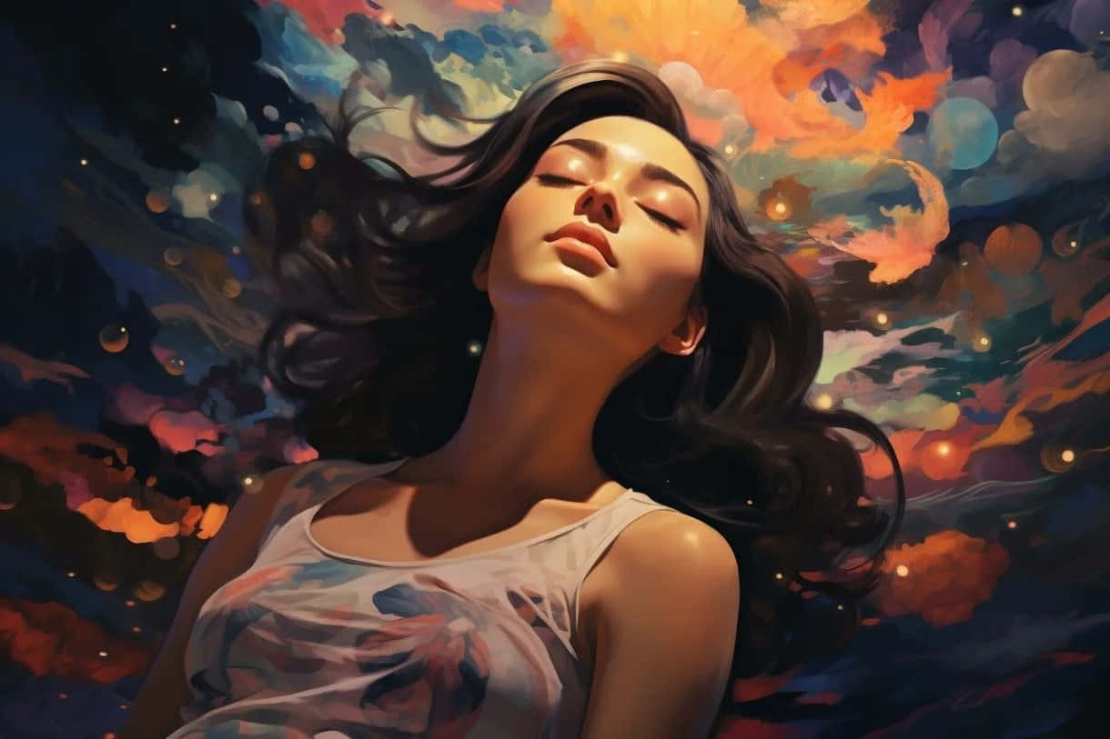 Dreamy Surreal Woman Art Wallpaper