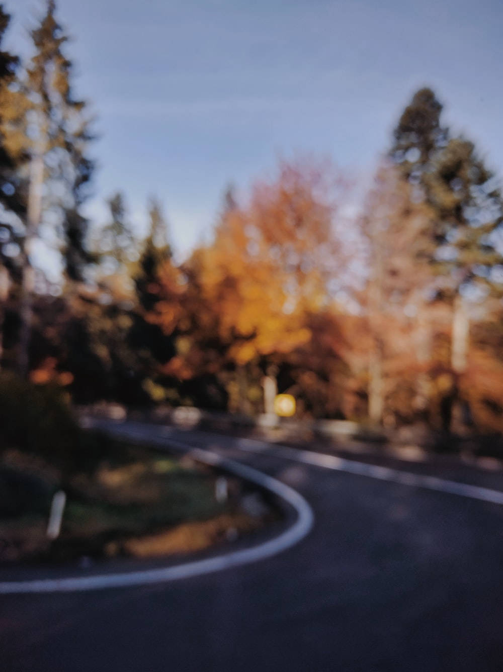 Dslr Blur Winding Road Wallpaper