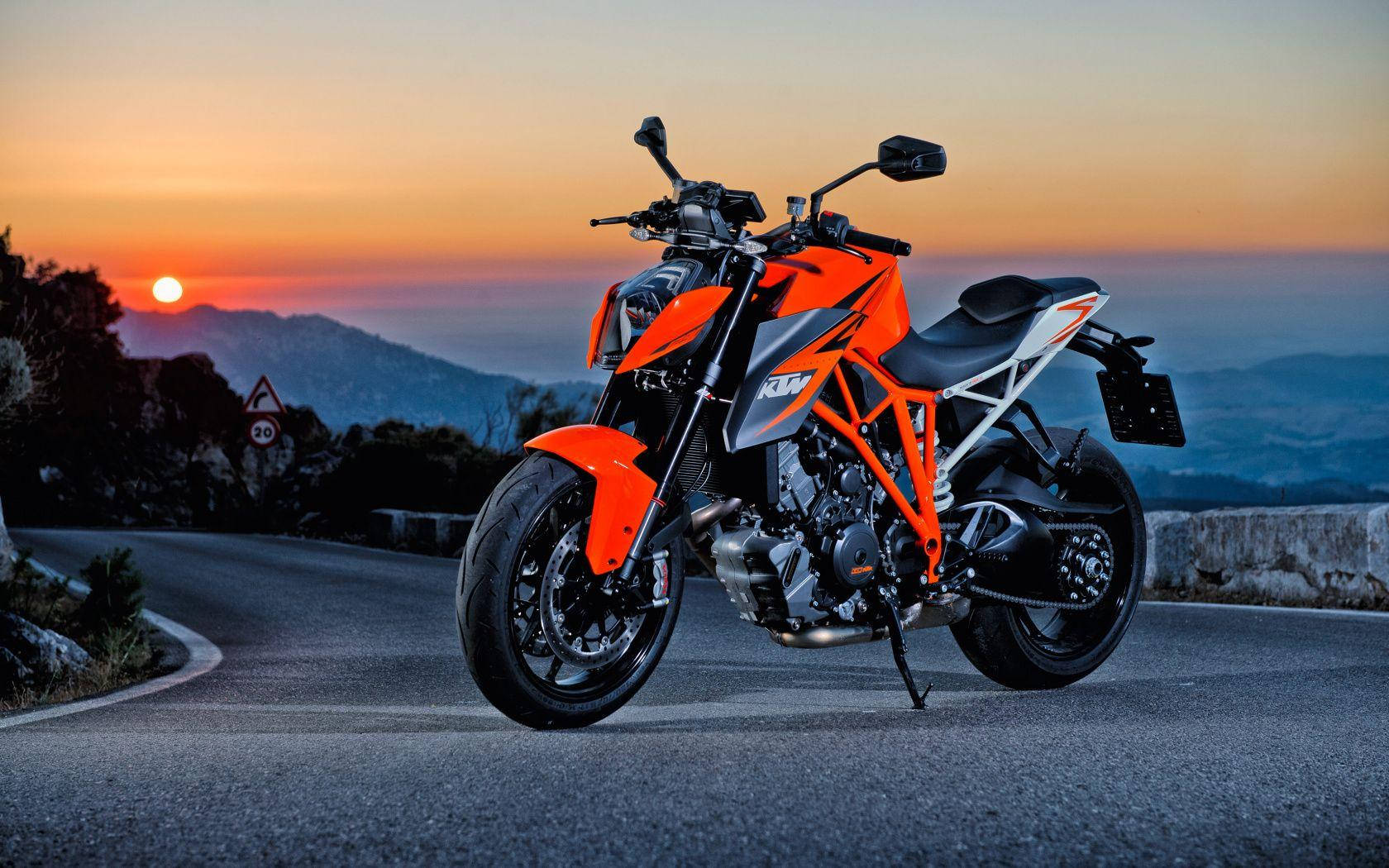 Duke 390 Sunset Ktm Bike Wallpaper