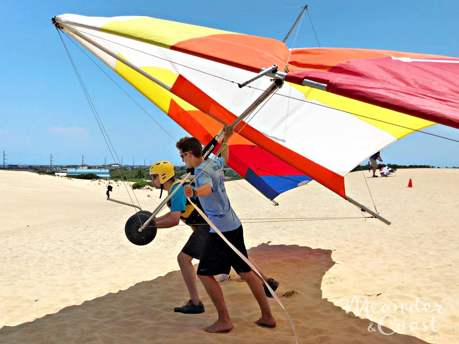 Dune Hang Gliding Coach Practice Wallpaper