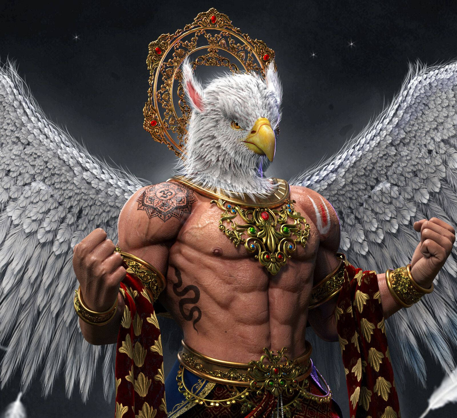 Eagle-headed Garuda Wallpaper