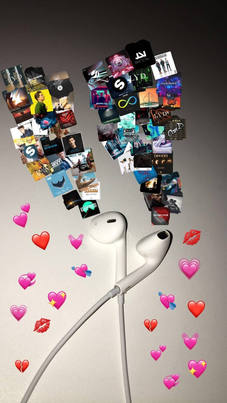 Earphones Music Aesthetic Wallpaper