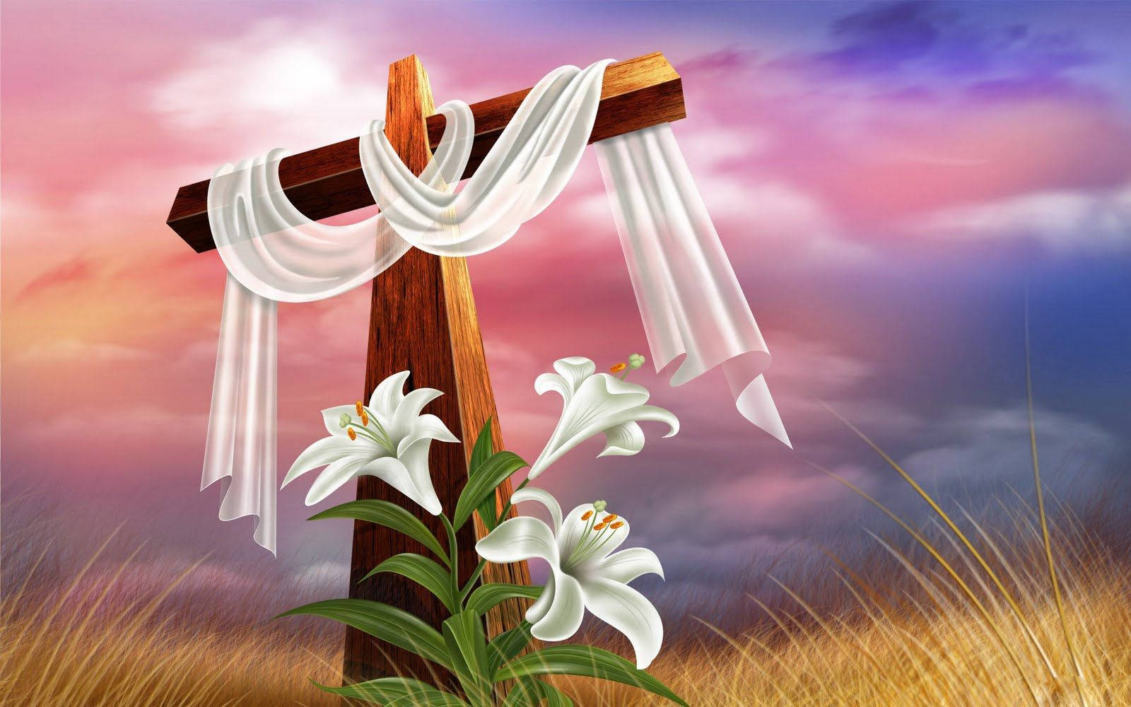 Easter Sunday Cross Wallpaper