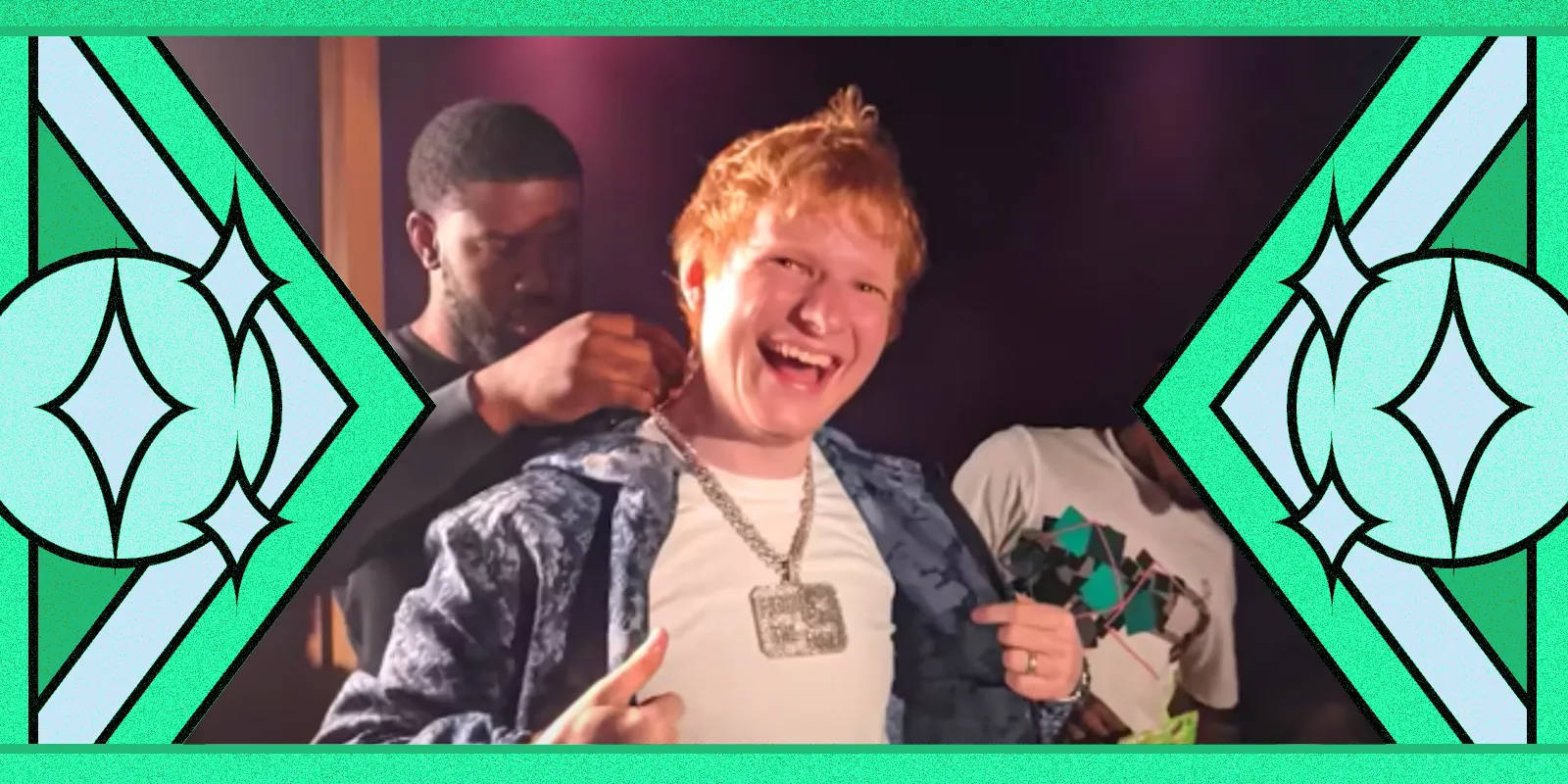 Ed Sheeran As Uk Drill Artist Wallpaper