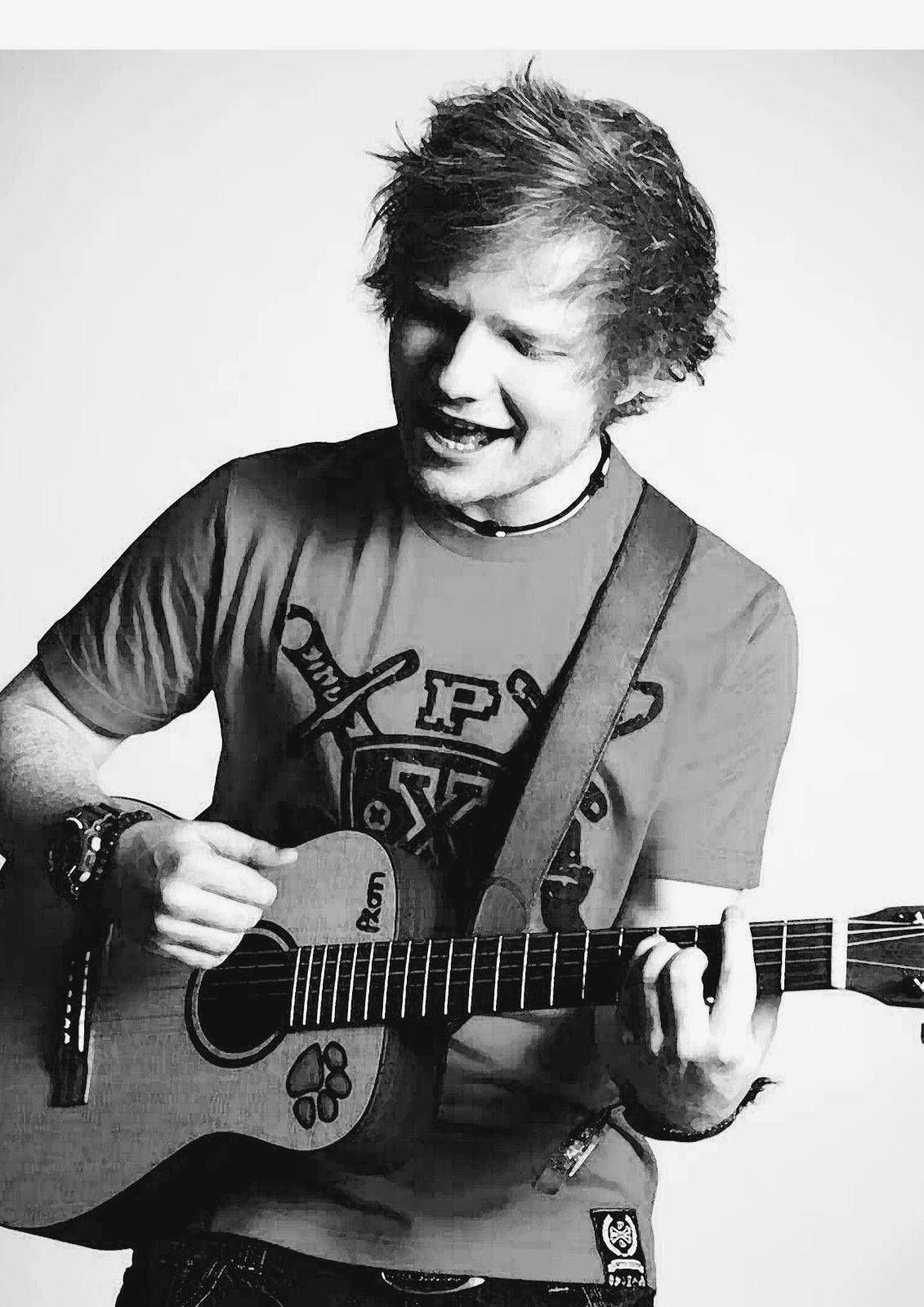 Ed Sheeran Black And White Wallpaper