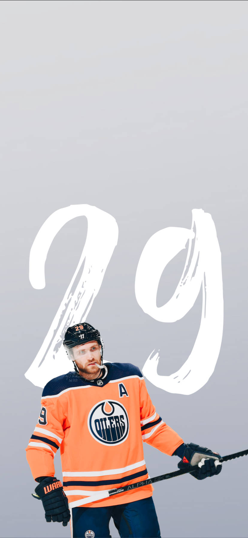 Edmonton Oilers Leon Draisaitl Lock Screen Wallpaper