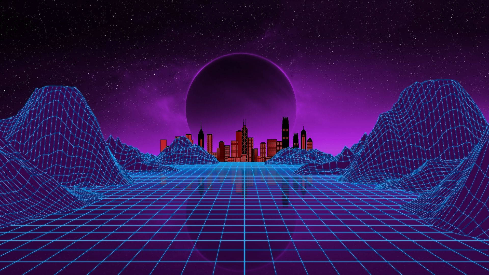 Elegant Outrun Artwork Wallpaper