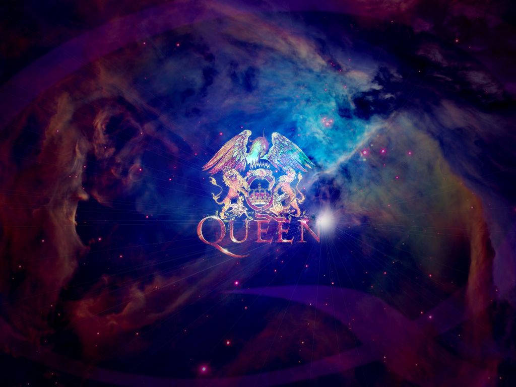 Elegant Queen Logo In Galaxy Wallpaper