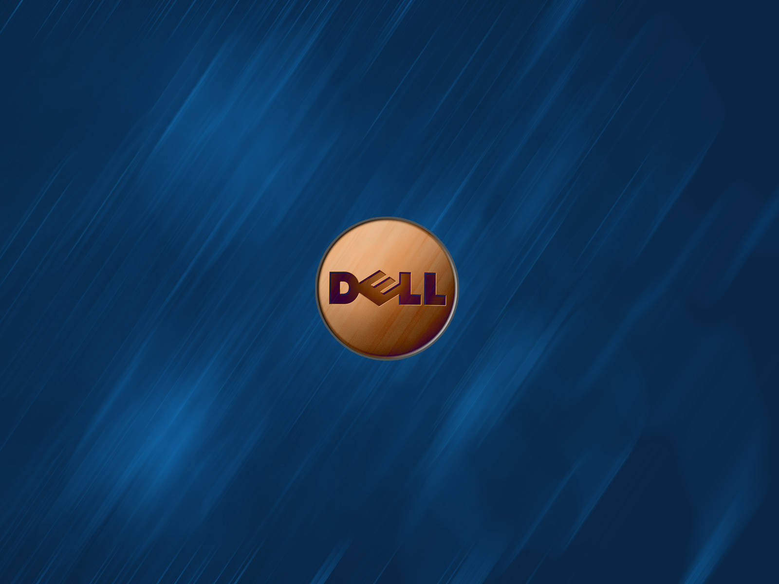 Elegant Wooden Dell Logo Wallpaper