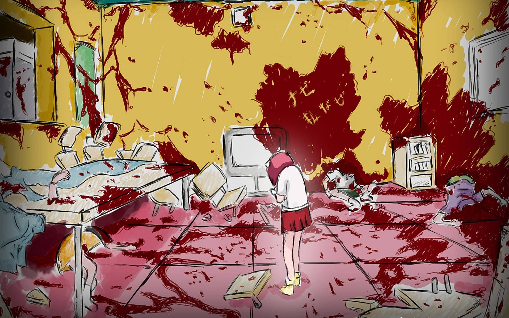 Elfen Lied Bloodbath Wallpaper