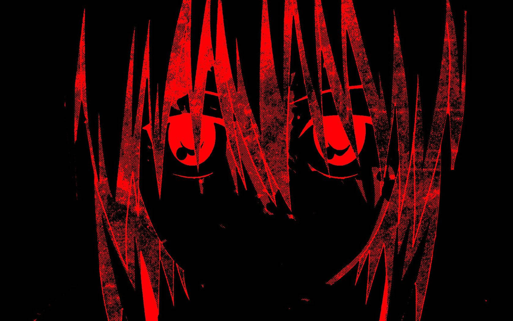 Elfen Lied Crimson Red Wallpaper