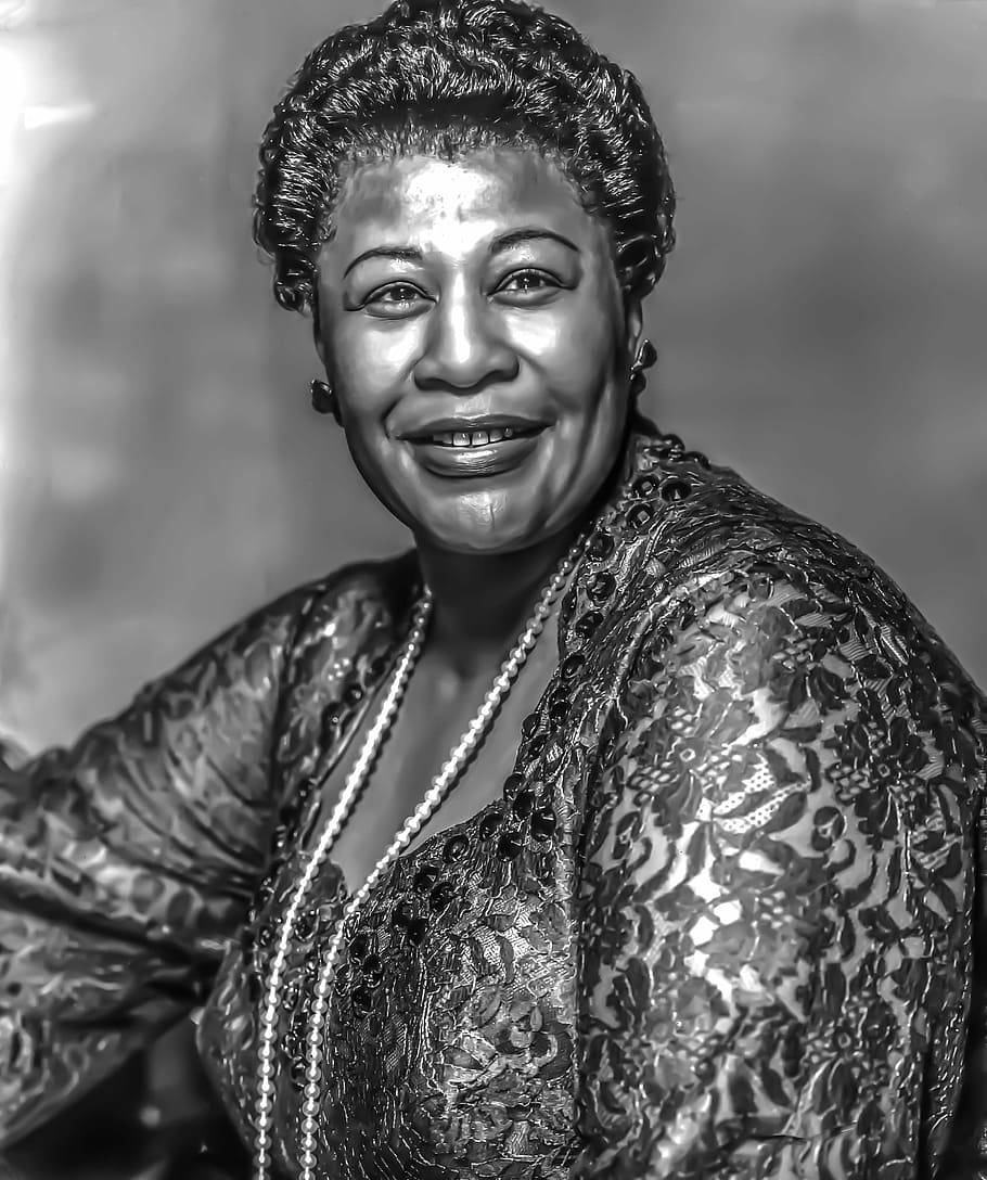 Ella Fitzgerald Enhanced Photo Wallpaper