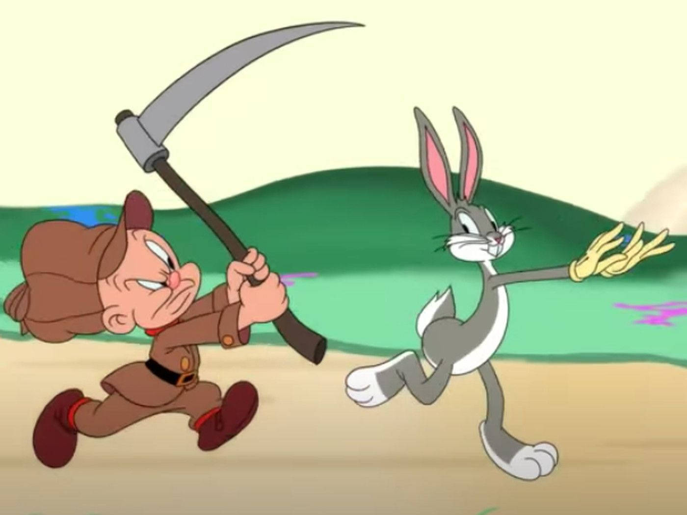 Elmer Fudd Hunting Bugs Bunny Wallpaper