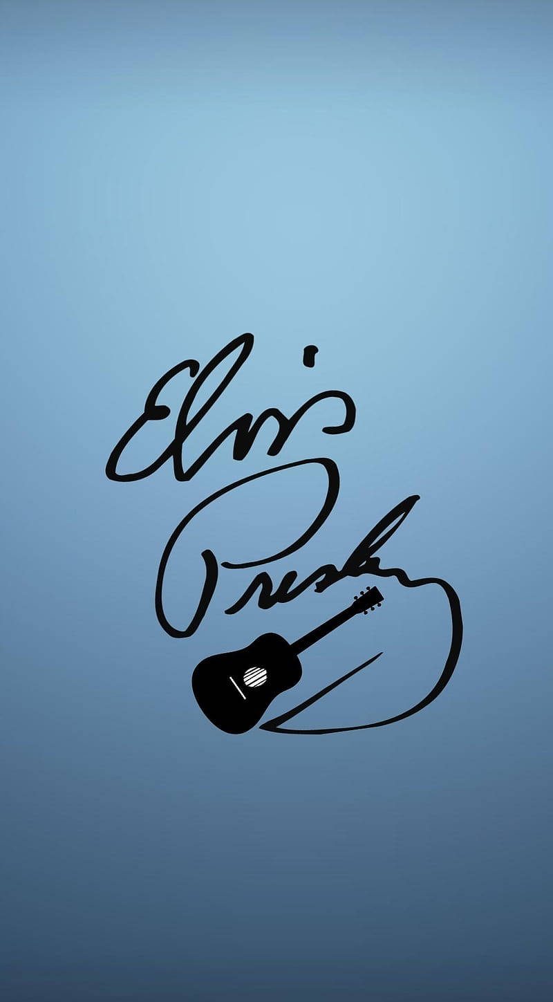 Elvis Presley Autograph Wallpaper