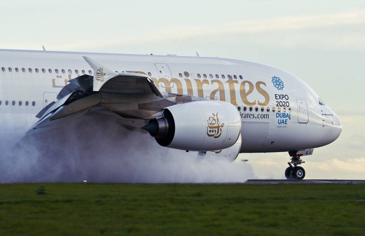 Emirates Airbus 380 Dubai Expo 2020 Wallpaper