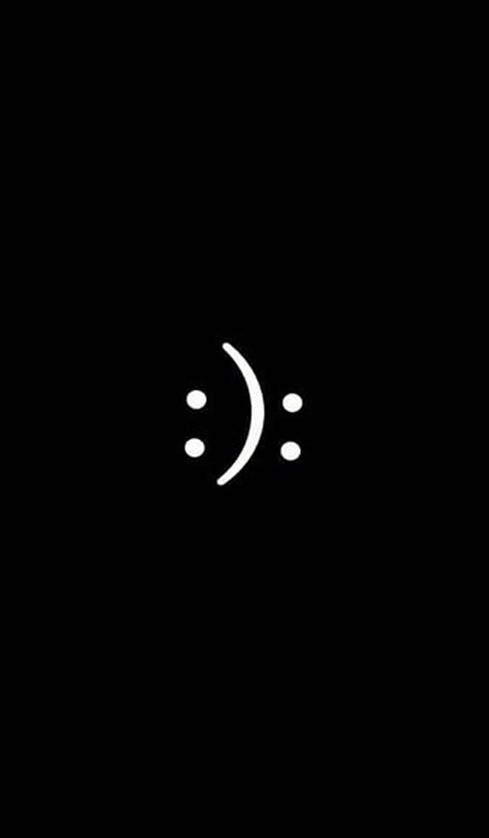 Emotive Black Smile Illustration Wallpaper