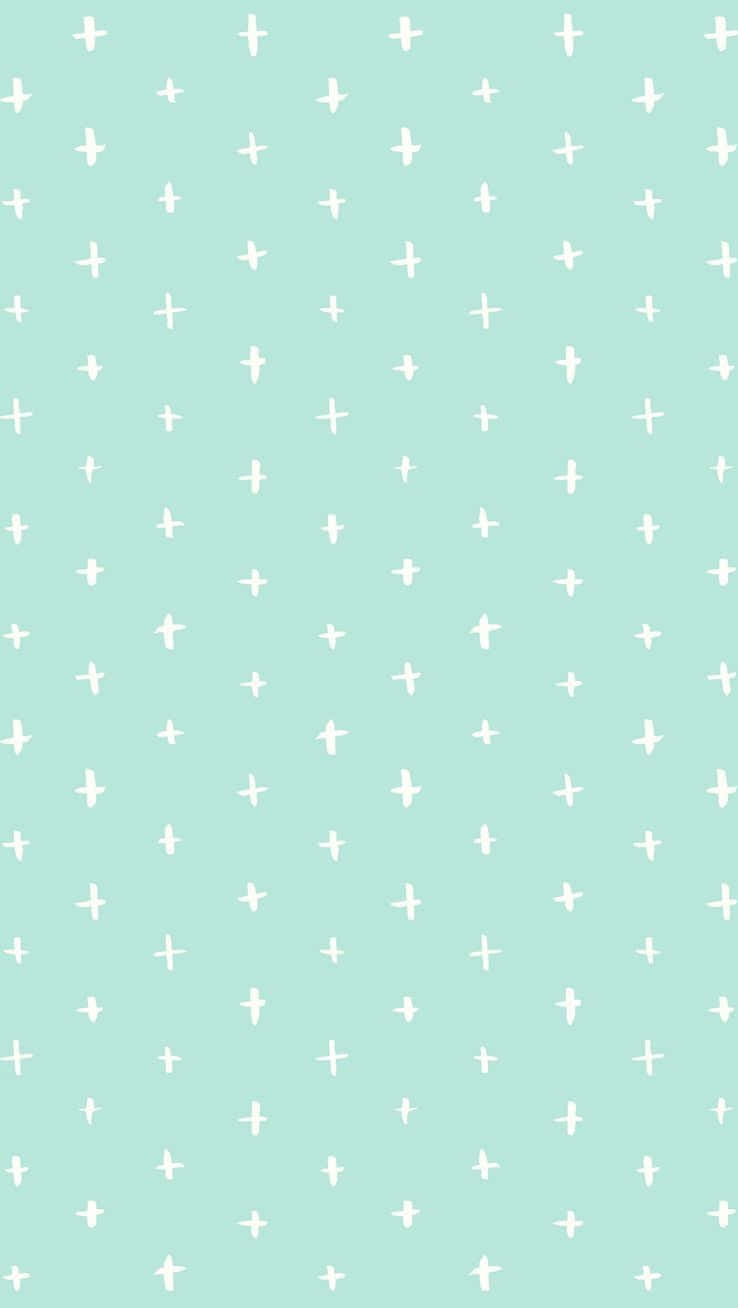 Enchanting Pastel Green Background Wallpaper