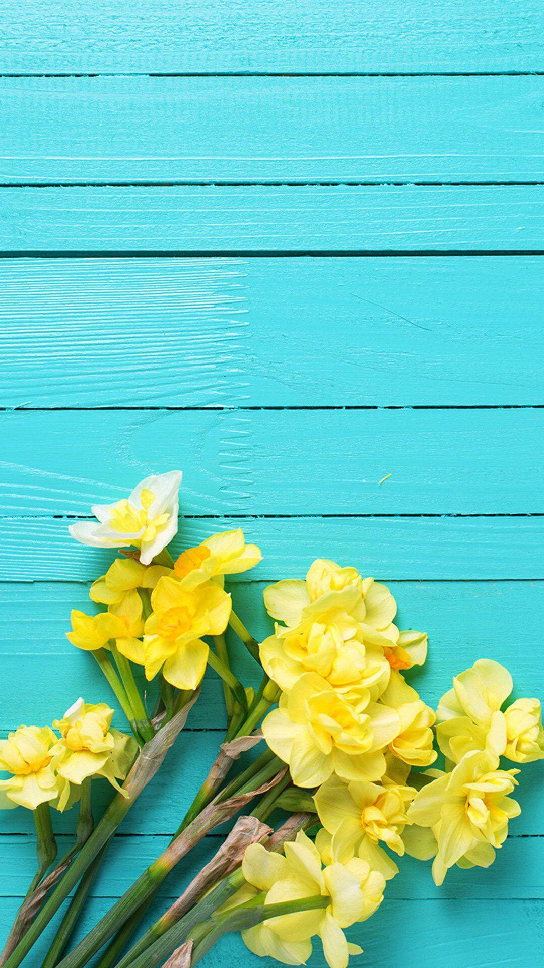 Enchanting Yellow Flowers Lock Screen Wallpaper WallpapersOK