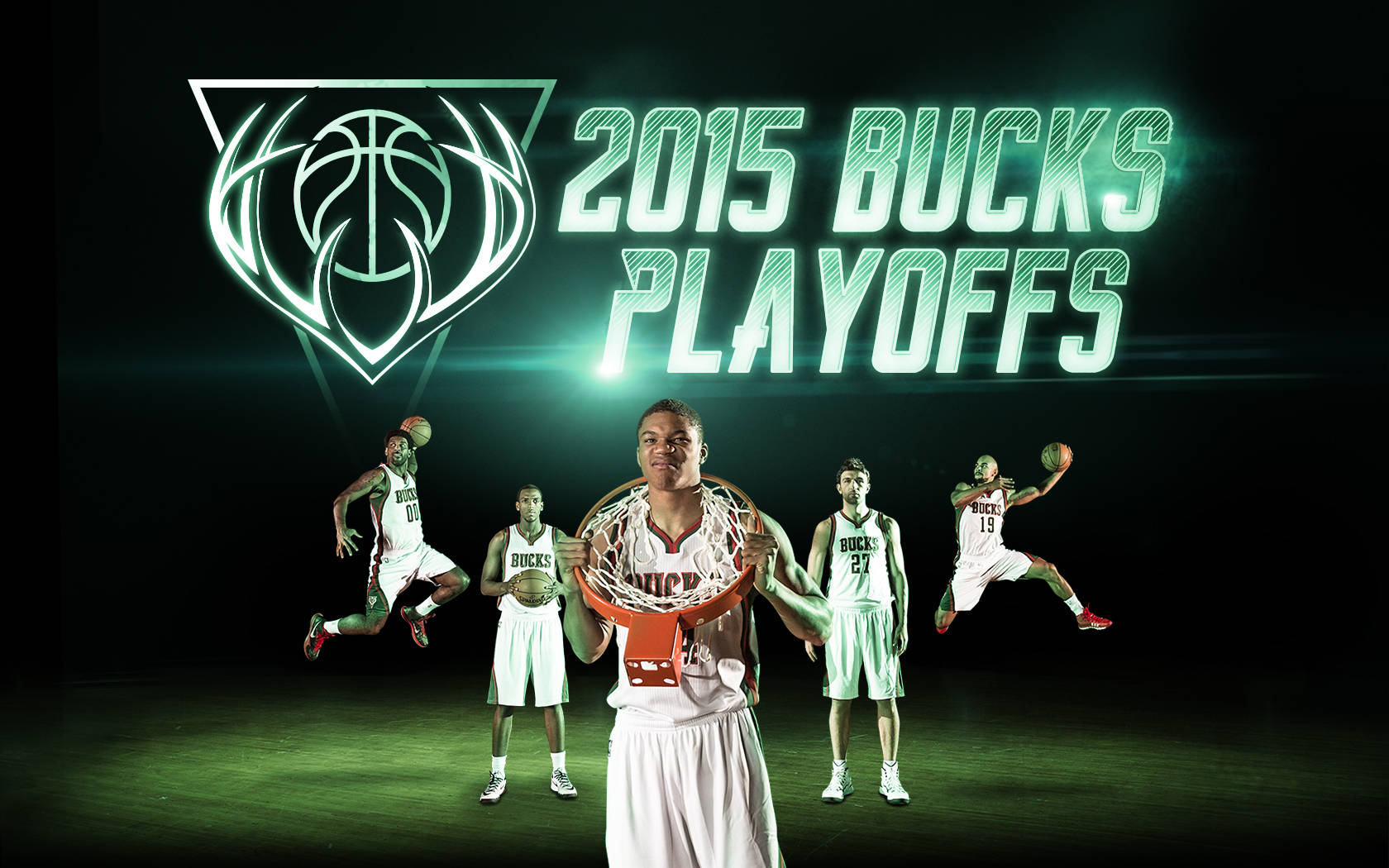 Energized Milwaukee Bucks Team Ready For Action Wallpaper