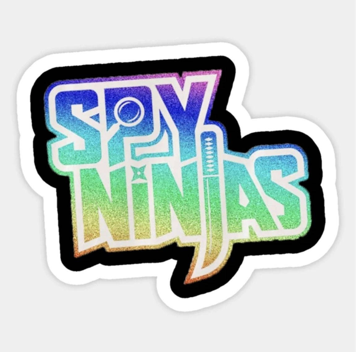 Engaging Spy Ninja Colorful Wordmark Wallpaper