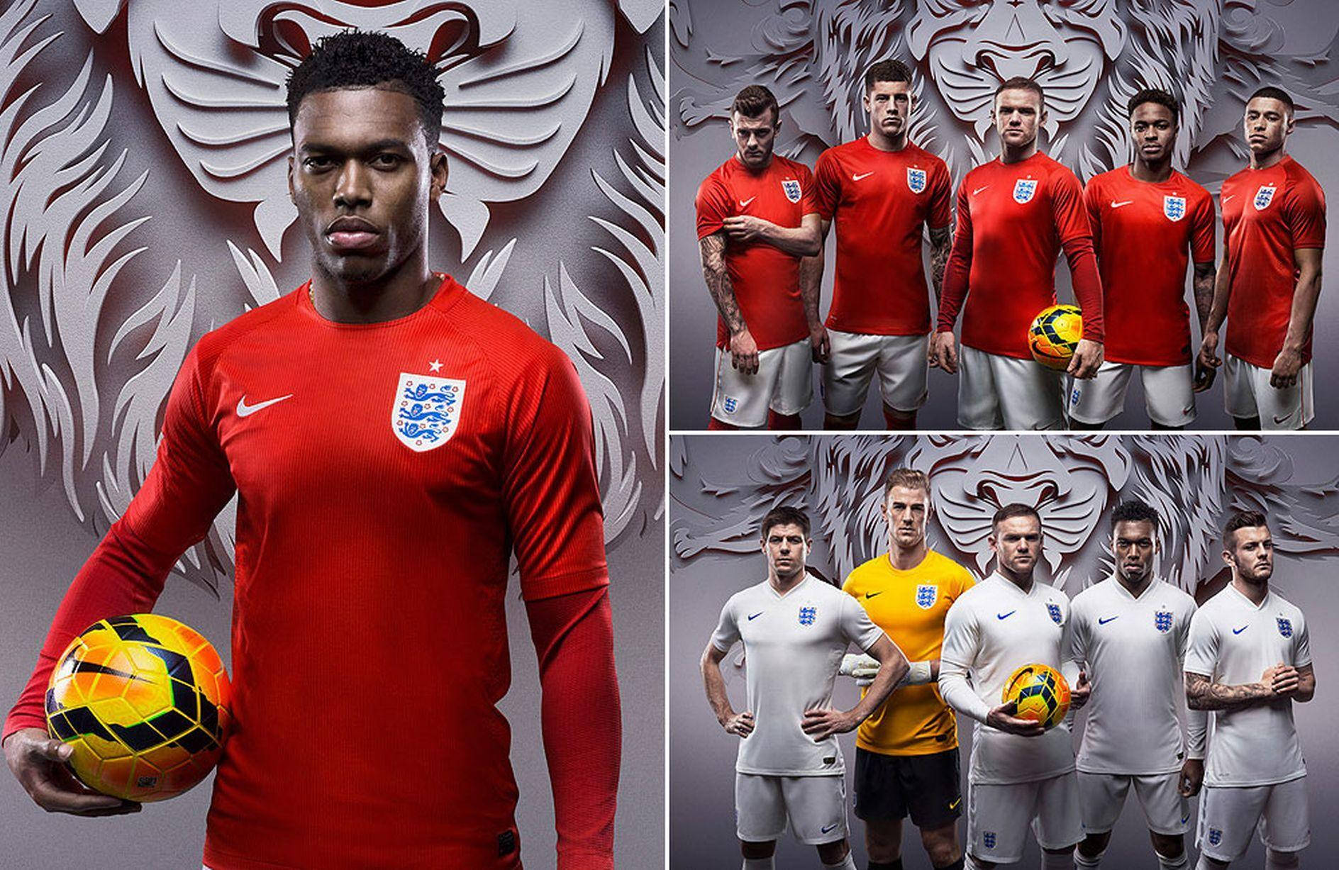 England National Football Team Collage Image Wallpaper