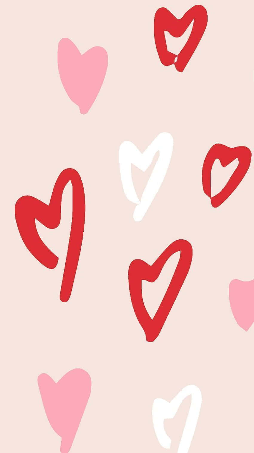 Enjoy The Beauty Of Red And White Wallpaper