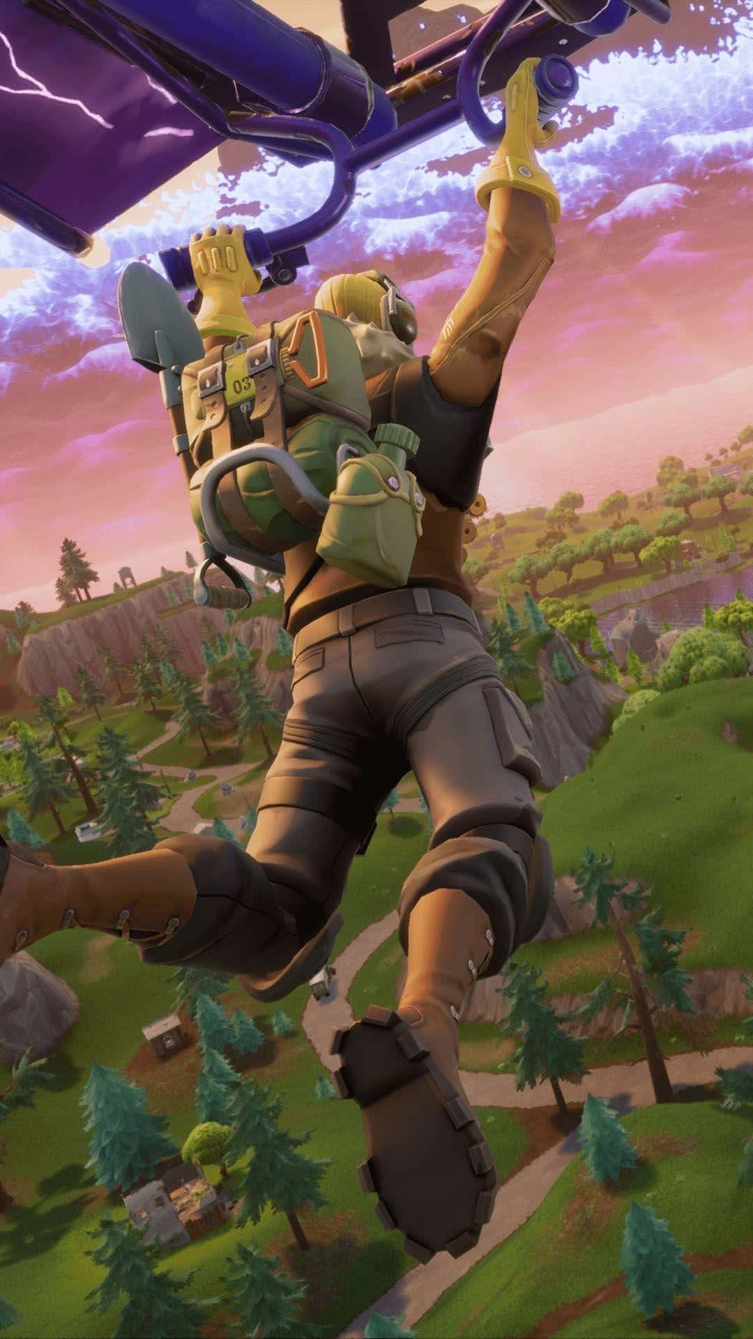 Enjoy The Best Gaming Experience On Your Iphone With Fortnite Wallpaper
