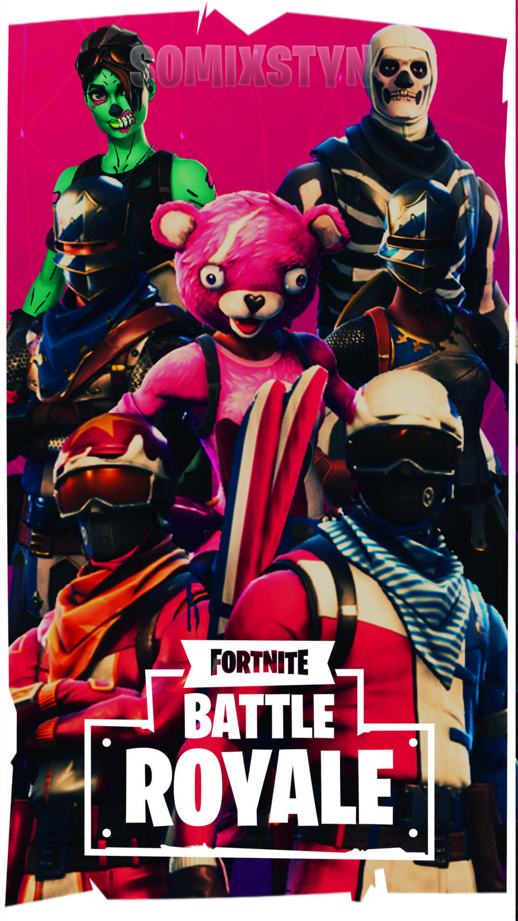 Enjoy The World Of Fortnite On Your Iphone Wallpaper