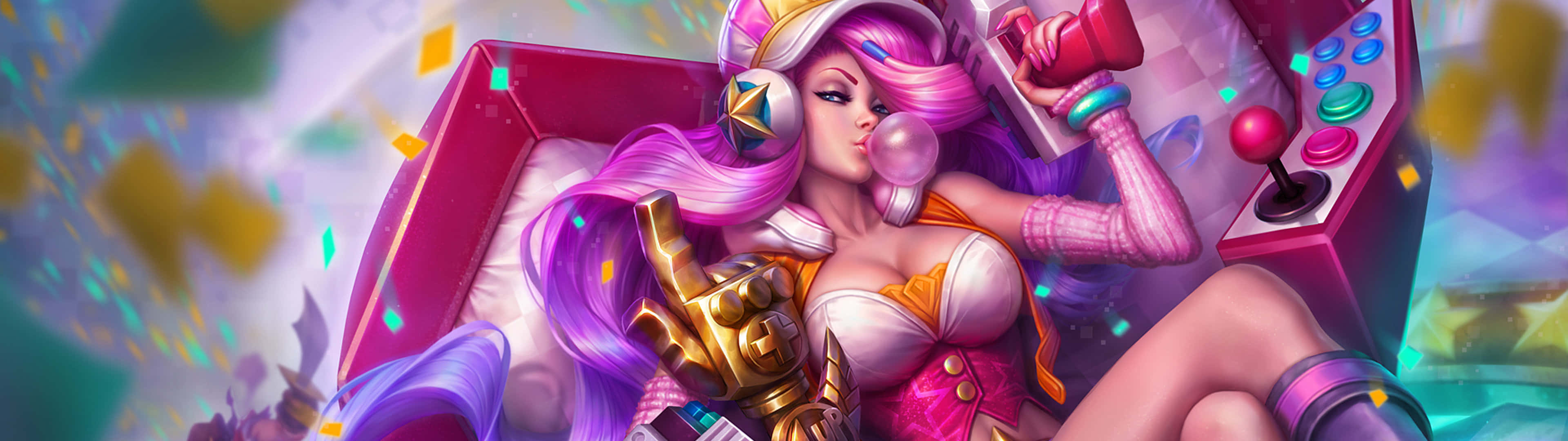 Enjoy The World Of League Of Legends In Twice The Resolution Wallpaper
