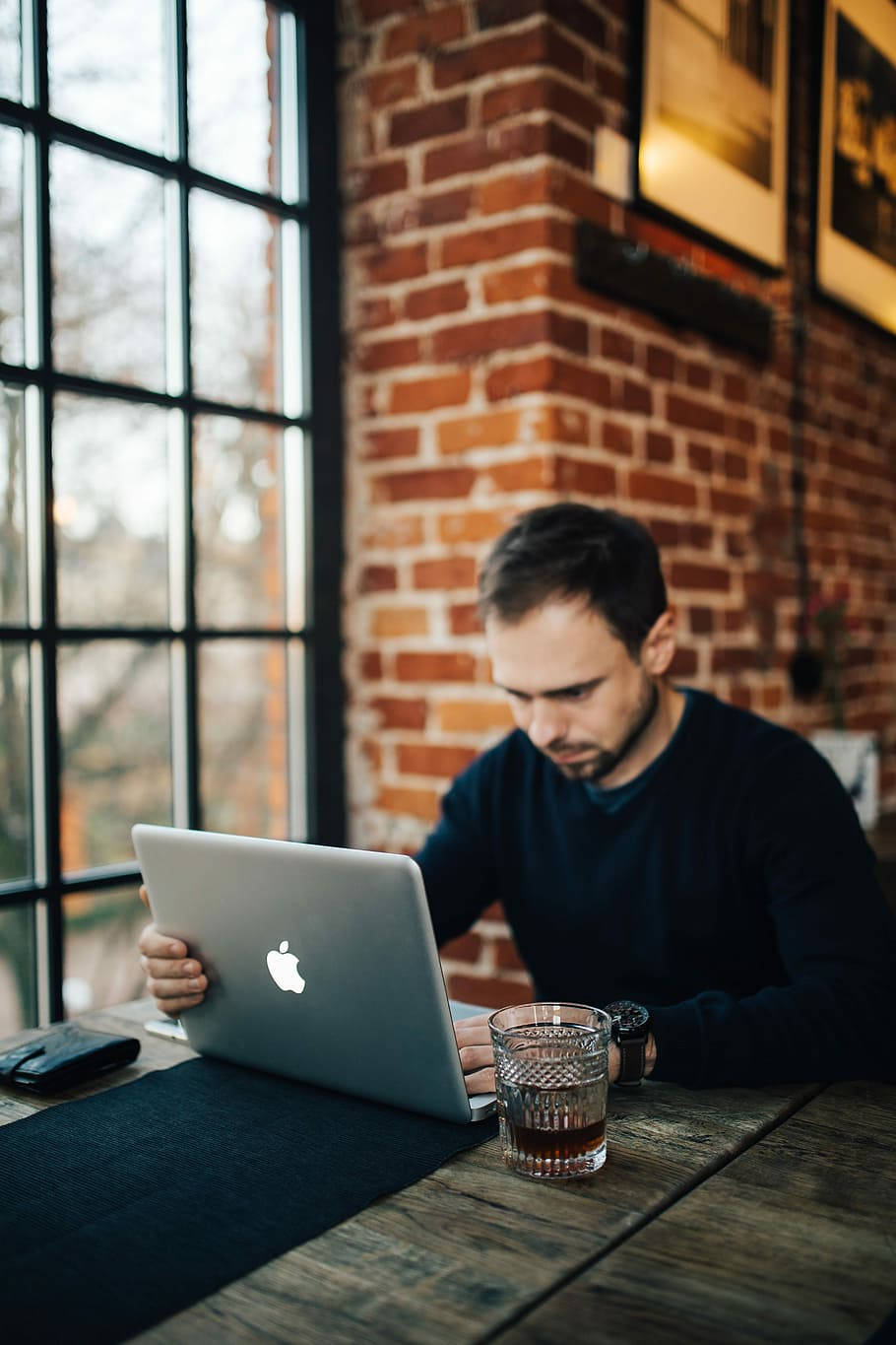 Entrepreneur In Cafe Wallpaper