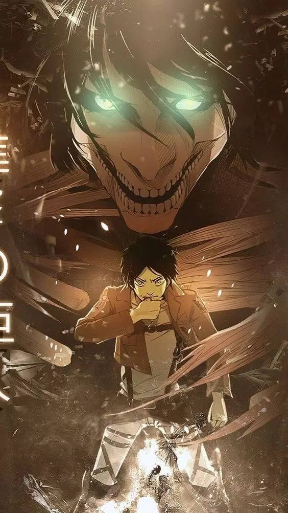 Eren With Titan Form Wallpaper