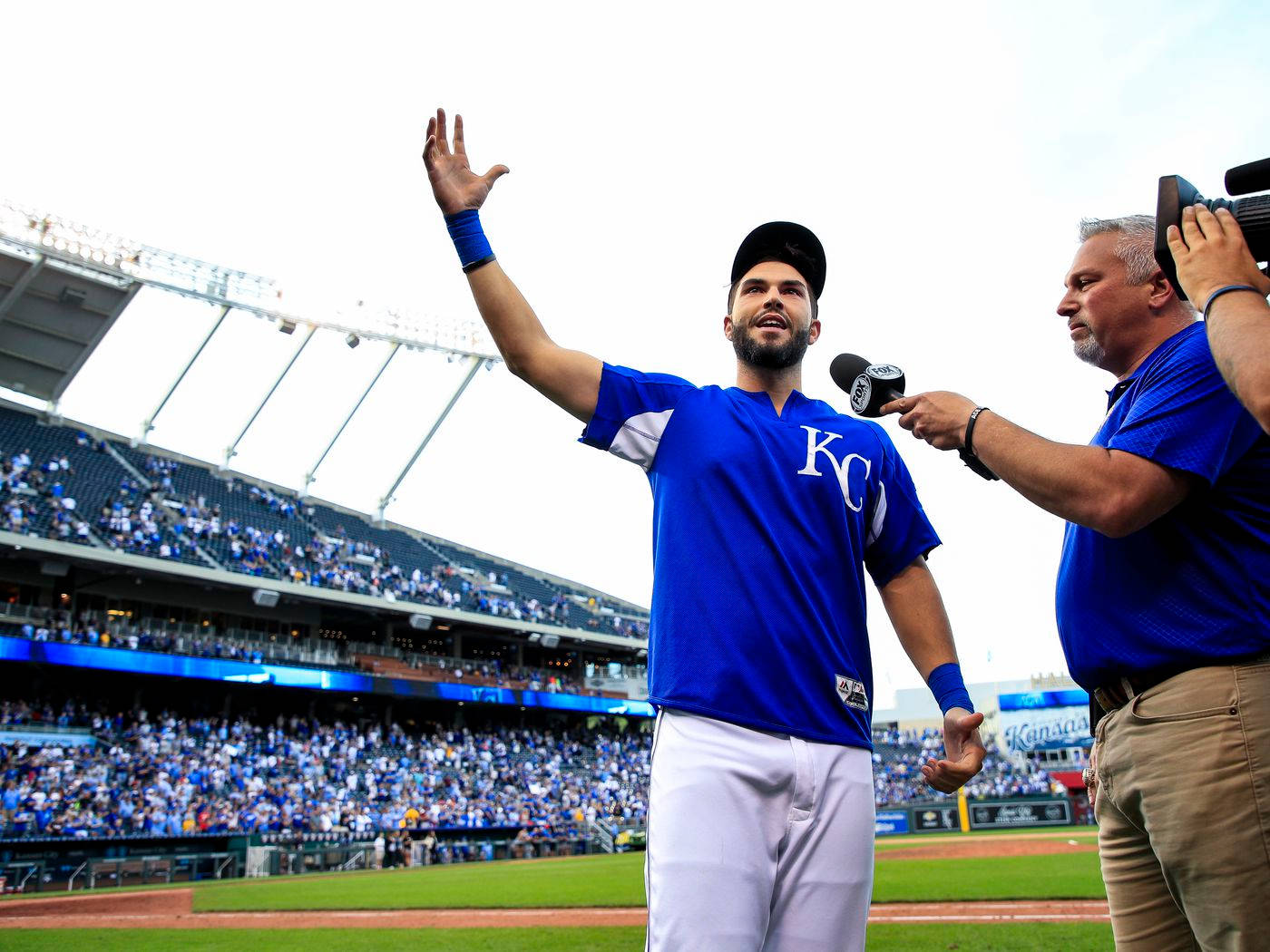 Eric Hosmer Interview In Field Wallpaper