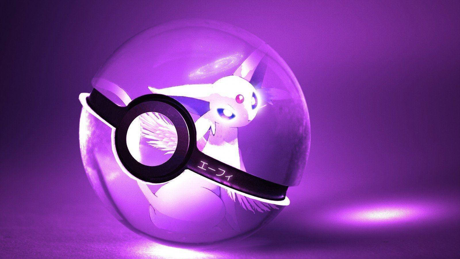 Espeon Inside A Pokeball Wallpaper