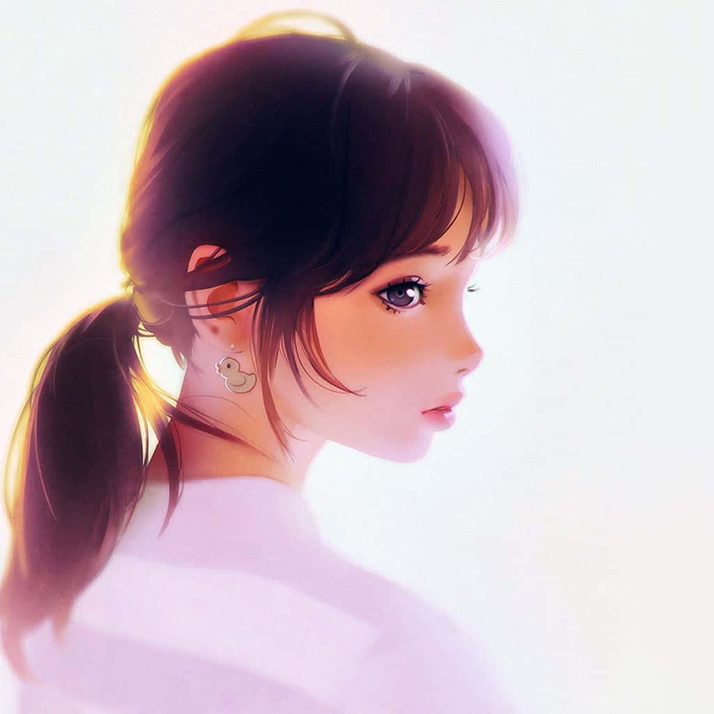 Ethereal Beauty Anime Girl Wallpaper