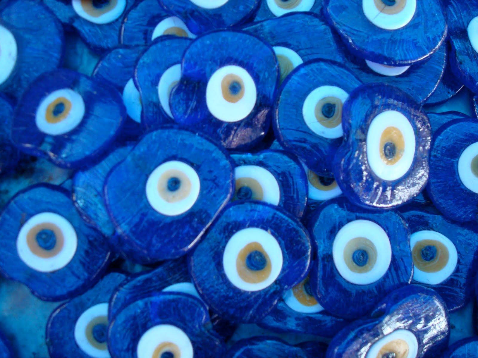 Evil Eye Flat Stones Wallpaper