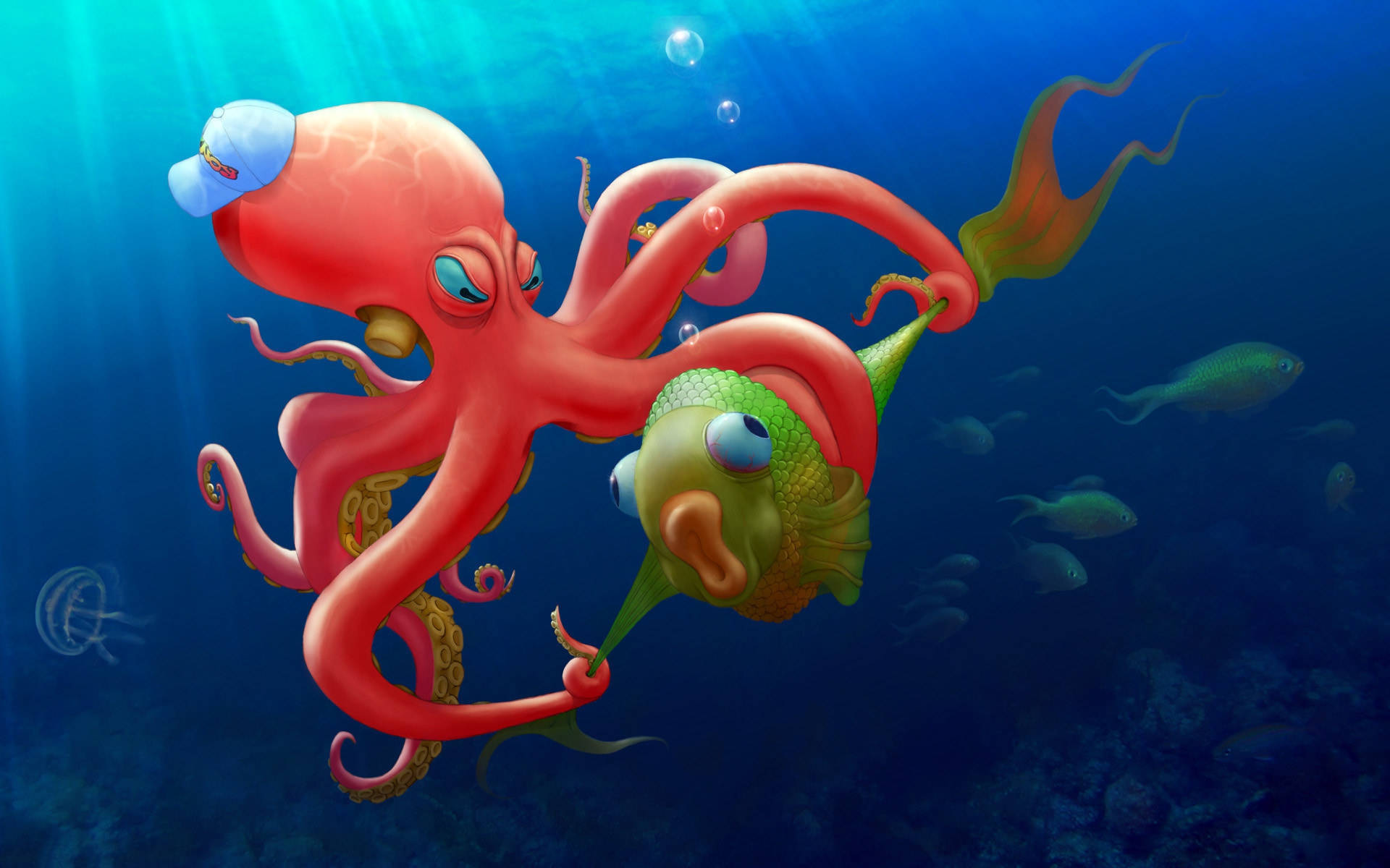 Evil Octopus Wallpaper