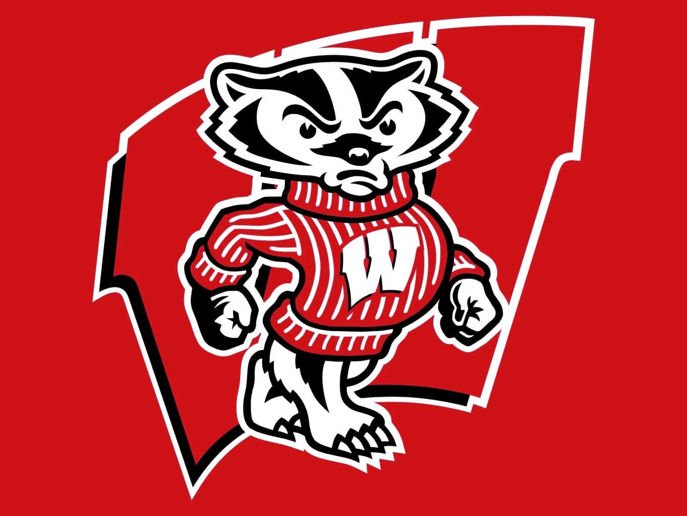 Excitement In The Air As University Of Wisconsin Badgers Fans Show Their Support In The Bleachers Wallpaper