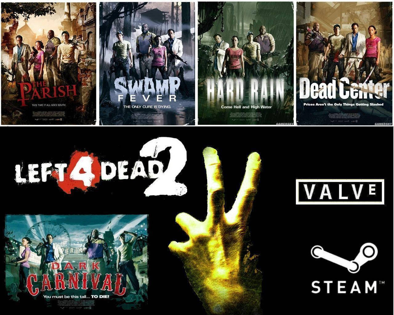 Exciting Campaign Covers From Left 4 Dead 2 Wallpaper