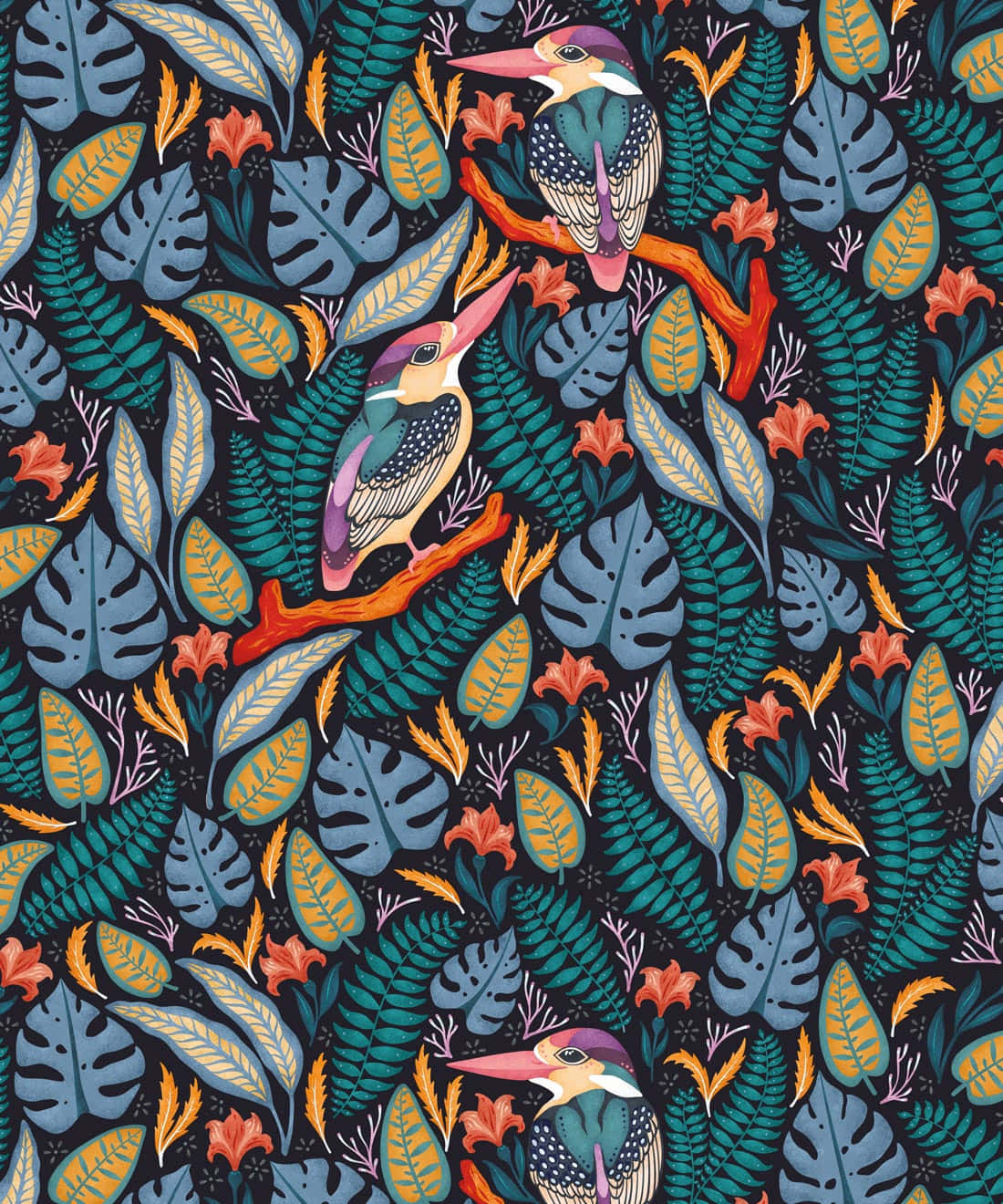 Exotic Intricate Leaves Art [wallpaper] Wallpaper