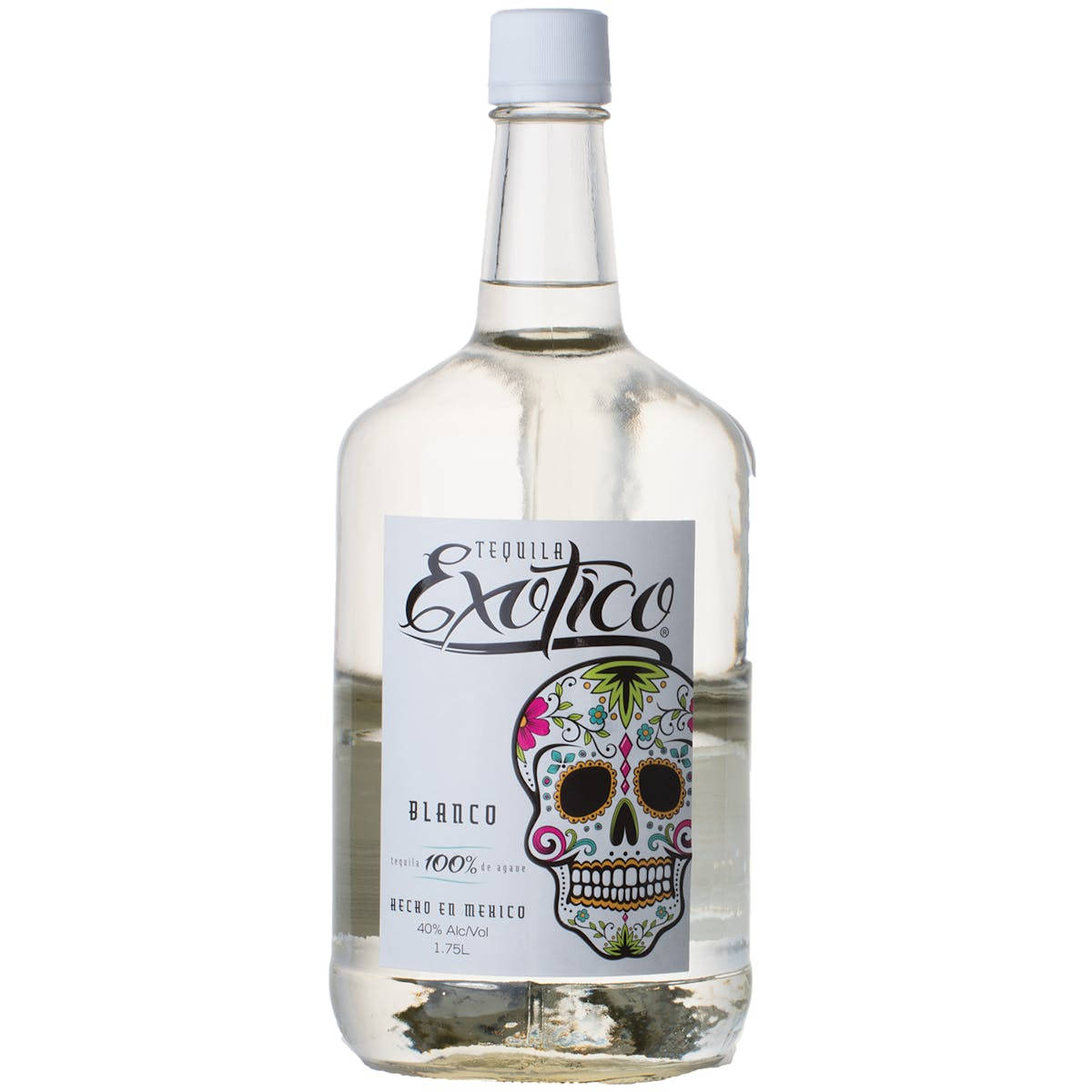 Exotico Blanco Tequila In A Sleek Bottle Wallpaper