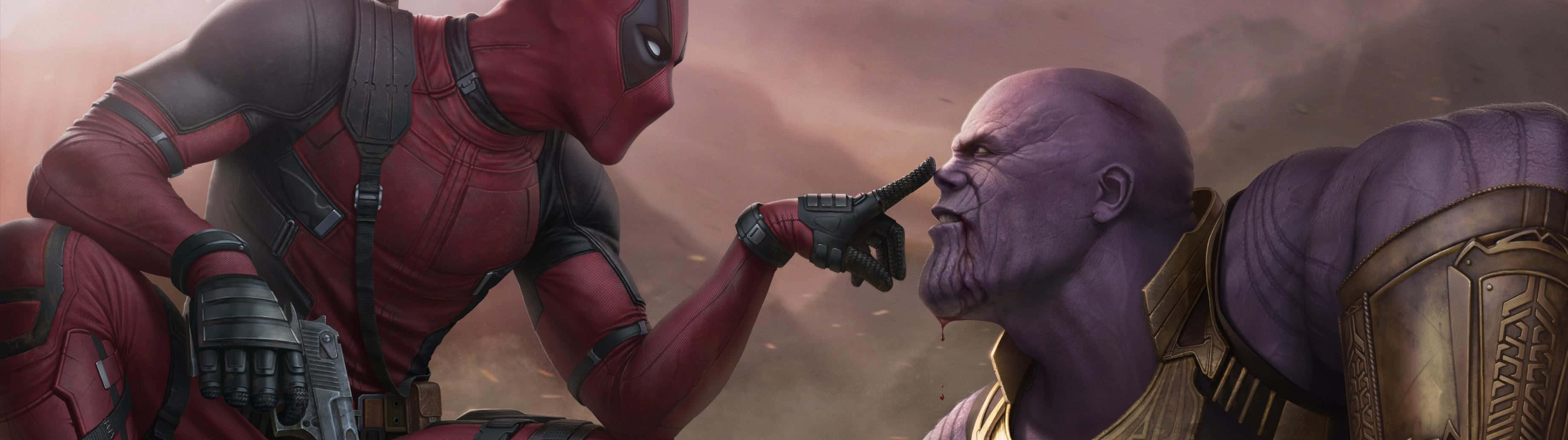 Experience Marvel's Avengers Like Never Before With Dual Screen! Wallpaper