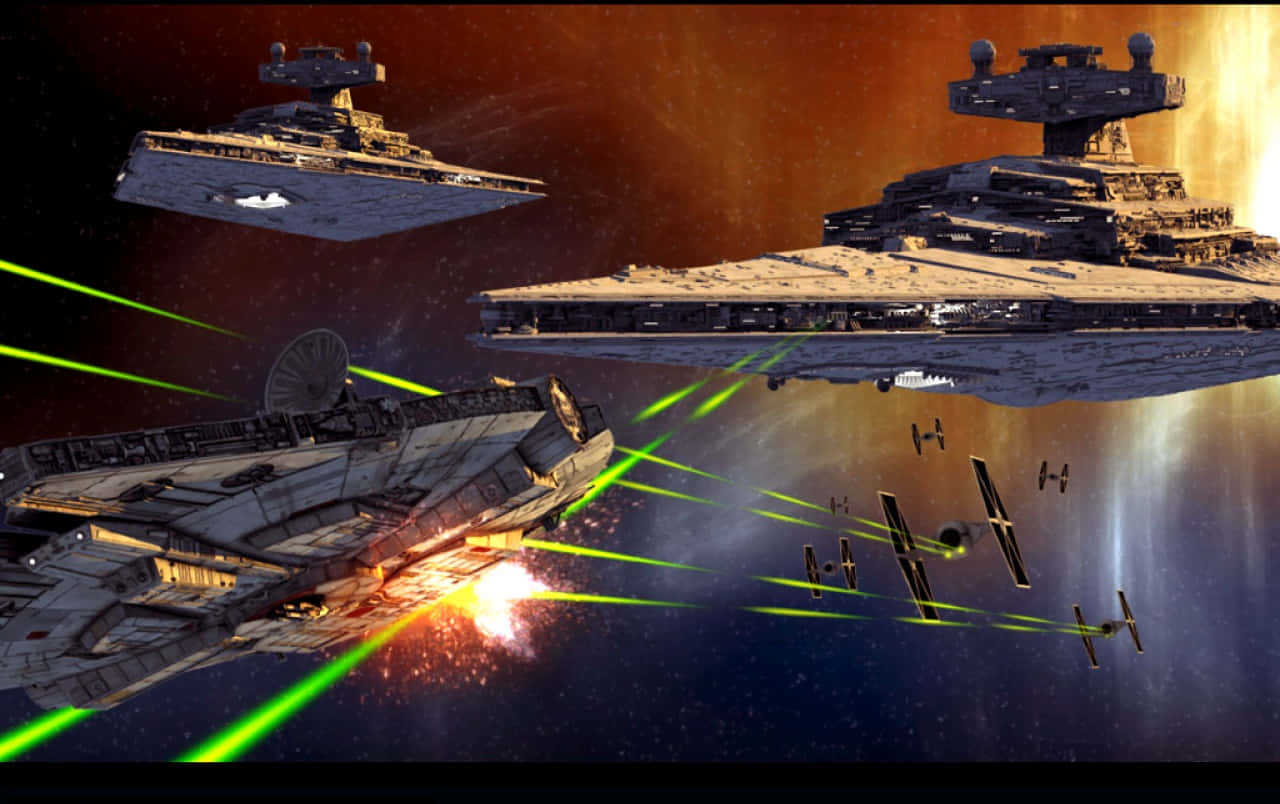 Experience The Galaxy Far, Far Away – The Empire Of Star Wars Wallpaper