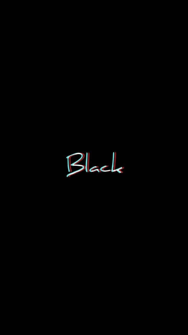 Explore An Abstract, Futuristic World In Black Glitch Wallpaper