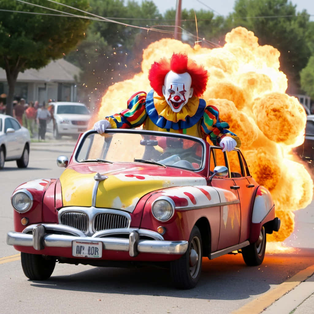 Explosive Clown Car Escape.jpg Wallpaper
