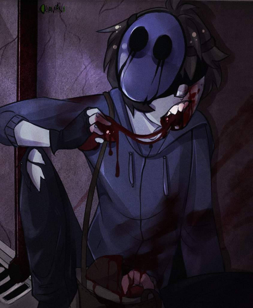 Eyeless Jack Eating Liver Wallpaper